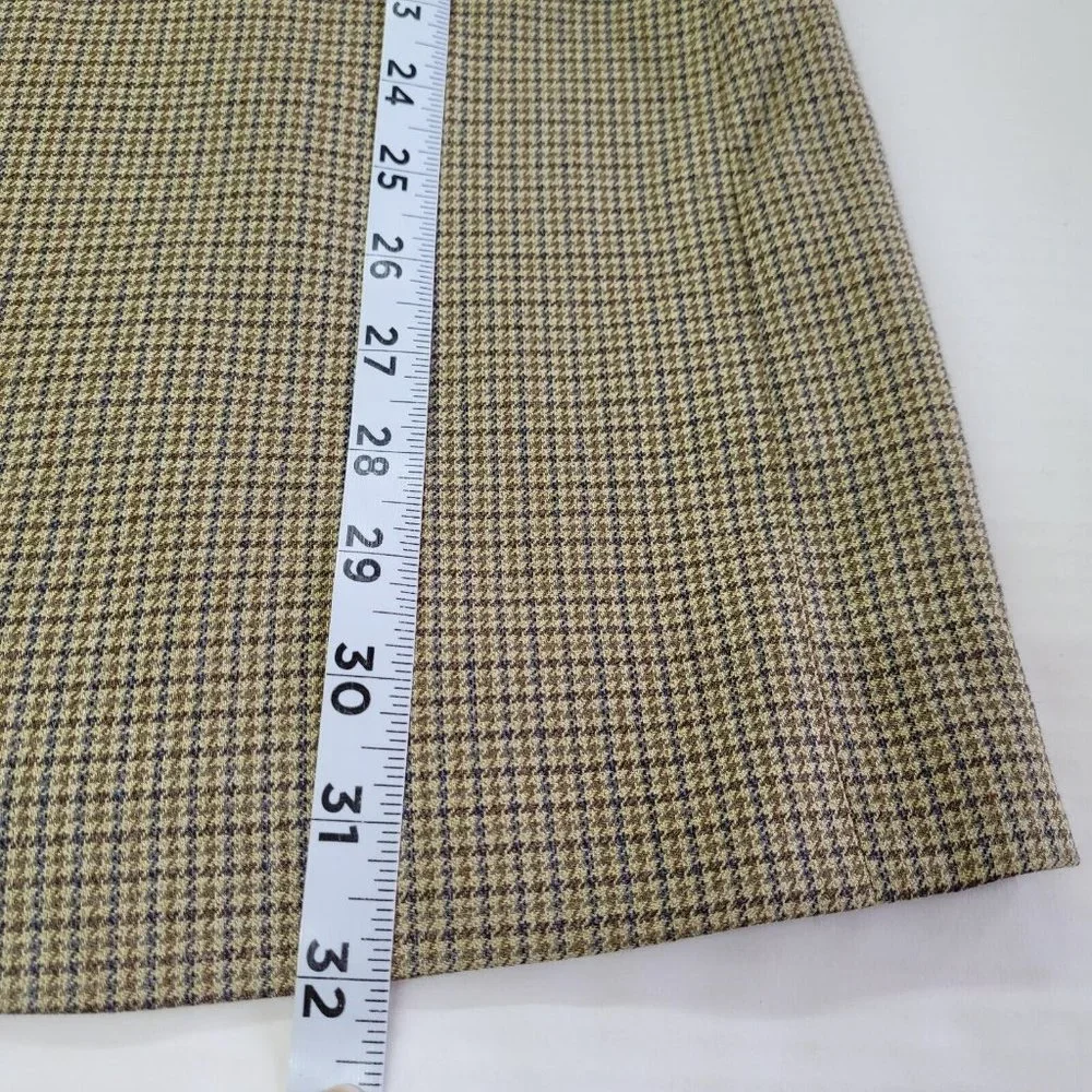 Ralph Lauren Blazer‎ Mens 46L Silk/Wool Houndstooth 2-Button Lined Sportcoat